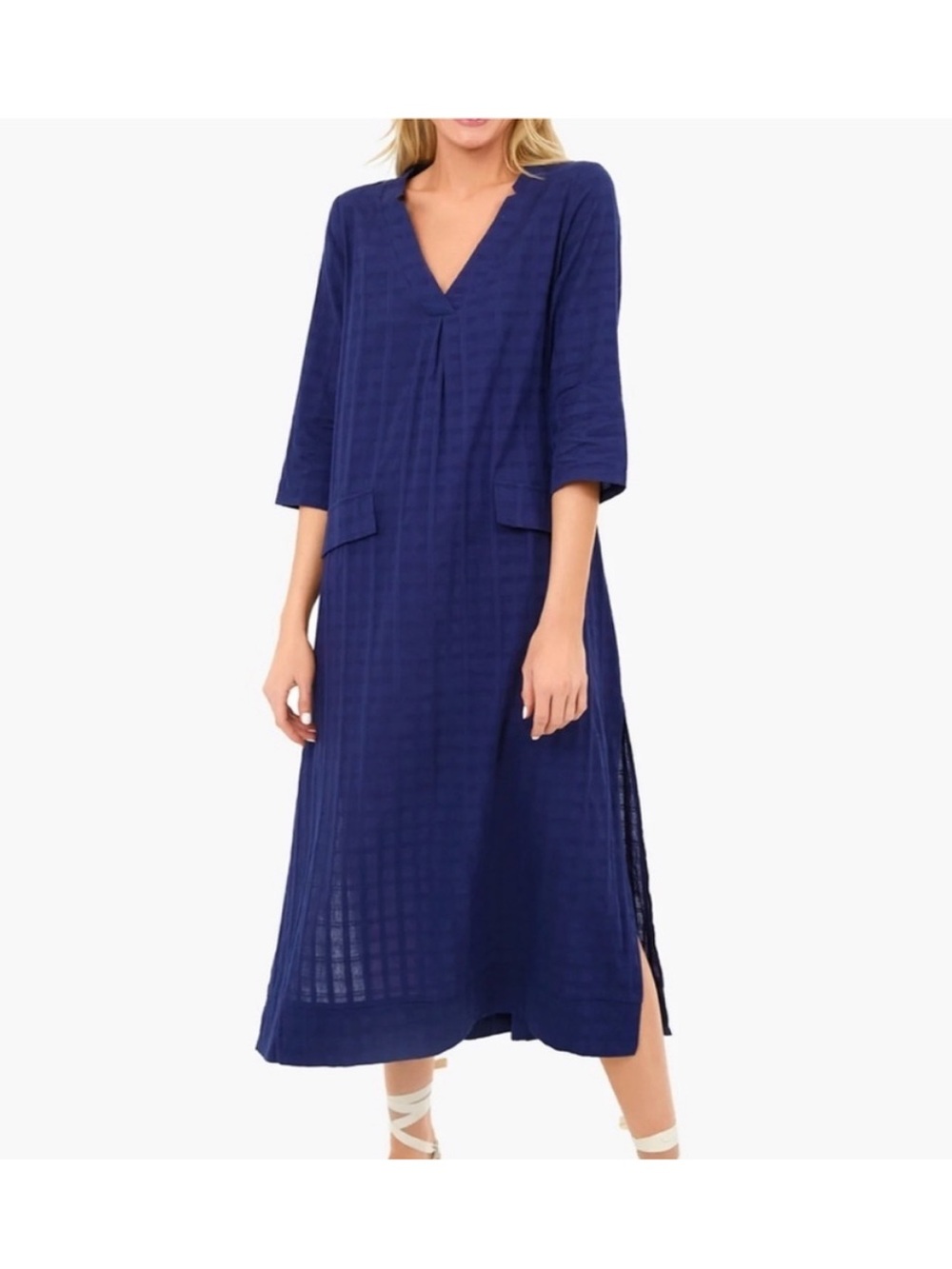 Tuckernuck Pomander Place Navy Caftan
